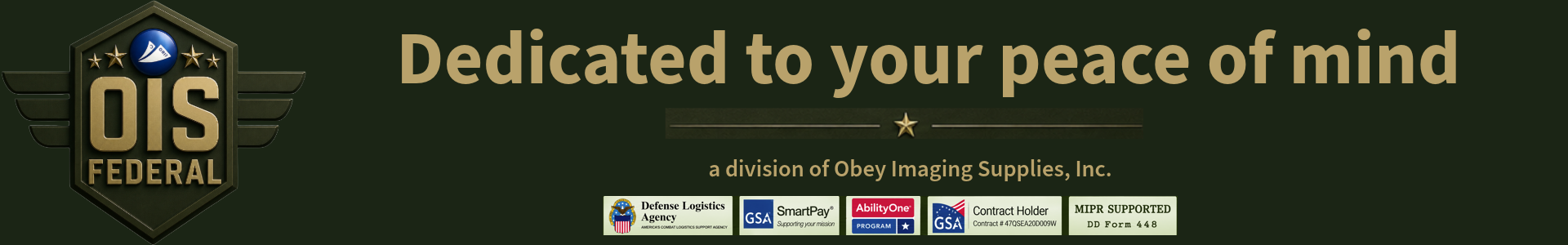 OIS Federal. A division of Obey Imaging Supplies, Inc.